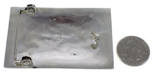 Southwest Sterling Silver Turquoise Belt Buckle YS59884